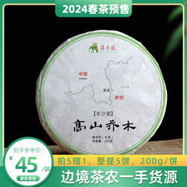 2024年春茶老挝丰沙里高山乔木茶普洱茶生茶饼茶易武边境茶农制