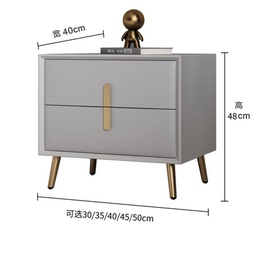皮质皮床迷你时尚现代整装，柜卧室床头柜简约头全实木，网红软包小巧