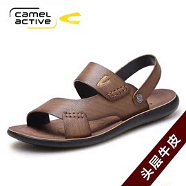 骆驼动感camel active2021凉鞋男沙滩鞋夏季头层牛皮真