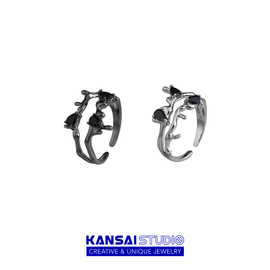 kansai不规则异形双层戒指，个性小众指环，可开口设计酷潮手饰品