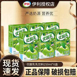 优酸乳原味250ml*6盒伊利牛奶饮品酸酸乳含乳饮料体验装