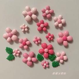 ins田园风花朵冰箱贴个性，创意3d立体树脂仿真花磁铁装饰品留言贴