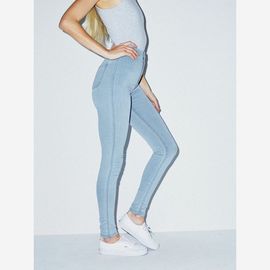 American Apparel /aa女牛仔裤高腰修身小脚铅笔裤弹力长裤