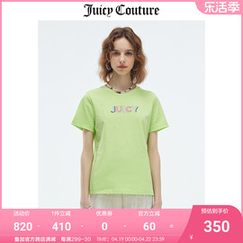 juicycouture橘滋t恤女2023夏季百搭圆领半袖，上衣休闲短袖t