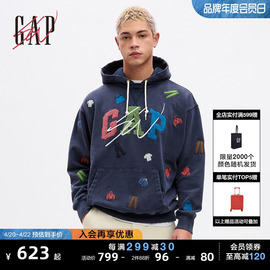 gapxseanw联名男女同，款连帽衫卫衣，情侣装外套837645