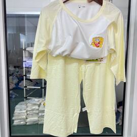 b610安莫代尔七分空调服套装家居服中大童90-150