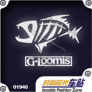 汽车贴纸01940Gloomis钓具钓鱼