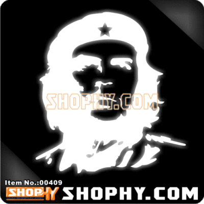 汽车踏板车贴纸3M反光贴00409切格瓦拉CheGuevara