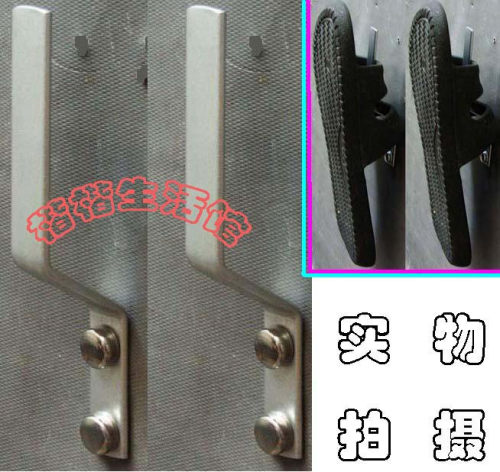 T3实心太空铝壁挂式,拖鞋皮鞋挂钩.鞋架7.4元/对,可规格定做