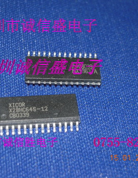 电子元件开关电源X28HC64S12X28HC64SXICORSOP28进口全新芯片配件