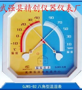 GJWS-B2八角型温湿表202x200x30mm/指针温湿表