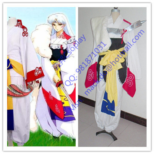 大夜叉  杀生丸cos衣服 角色扮演服装 cosplay服装定制