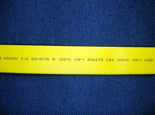 KOSOO 优质环保 UL125℃ 14MM热缩管 黄色 1.8元/米