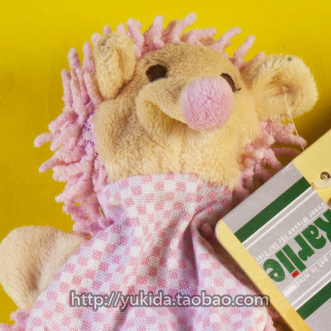正版德国Karlie-puppy toy刺猬狗骨宠物通用玩具丝瓜络绒玩具