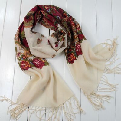 艺凡纯羊毛披肩围脖