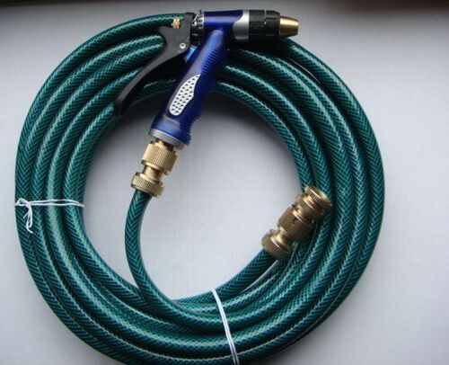 洗车用品 浇花工具用20米皮管和铜制快接头 铜喷头 水枪头组套