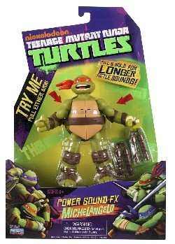 忍者神龟米开朗基罗发声玩具模型