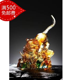 冲五钻 打折包邮 正品夏氏琉璃 E-081 虎年琉璃摆件 虎啸河山L