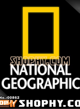 汽车踏板车贴纸3M反光贴00862国家地理NATIONALGEOGRAPH