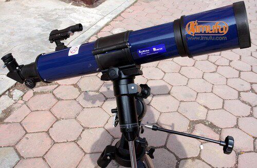 【爱牧夫】晶华大观90700折射望远镜+JE100A 赤道仪全钢三脚架