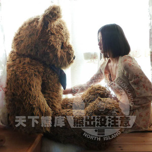 毛绒玩具-美国  正版1米5 高级泰迪熊公仔超大号 大毛皮款展示熊