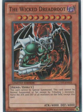 游戏王 美版 正版 - 邪神 恐惧之源 The Wicked/面闪/CT07/限定