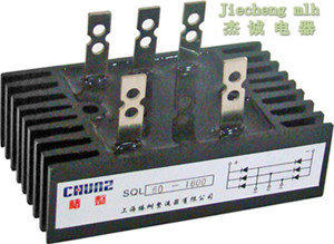 “桥式整流器三相整流桥带散热器 SQL-60A 1600V
