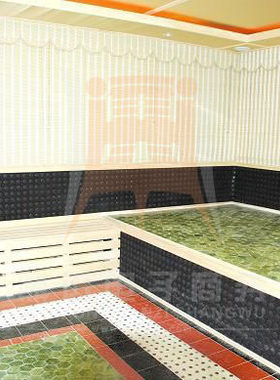韩式汗蒸房托玛琳电气石能量房美容高温瑜伽房盐盘浴汗材料厂家