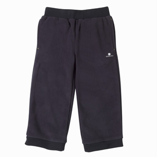 迪卡侬正品DOMYOS婴儿幼儿宝宝健身运动长裤抓绒裤衬裤双面绒59蓝