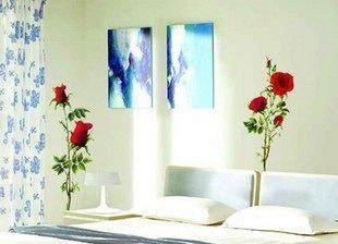 小朵玫瑰 组合墙画手绘涂鸦/墙贴/家俱贴纸/墙画/磁砖贴 (买3送1