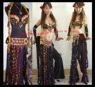 专业订做 肚皮舞服装 LL005 妖媚部落肚皮舞套装 鸿舞衣