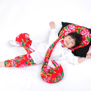 女童 收裤脚 七分裤