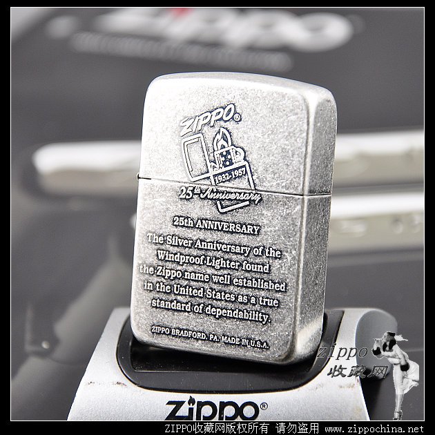 皇冠正品ZIPPO 專柜原裝芝寶 韓版珍藏-古銀1941復刻 25周年紀念