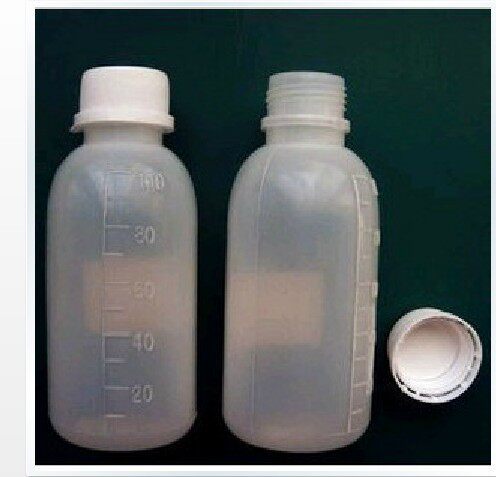 100ML液体塑料包装瓶 带刻度 防盗盖子 100毫升水剂油墨空罐现货