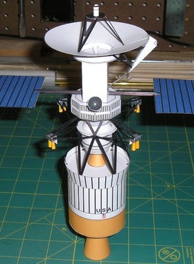[777纸模型]麦哲伦太空探测器卫星 航天模型 1:48