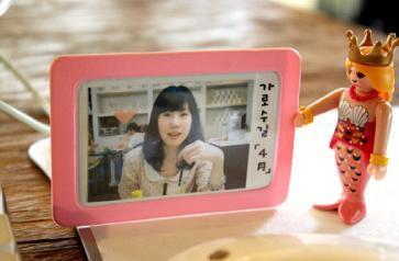 韩国freeview简洁大方证件卡套/DIY工作证/卡夹/拍得立相框*粉