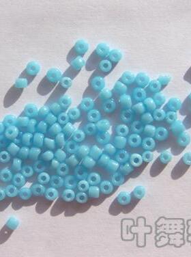 DIY串珠配件-2mm蓝色瓷米珠，0.5元15克