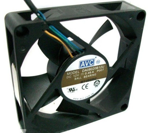 原装 AVC DA08020B12U 8020 DC12V 0.46A 8cm CPU 散热风扇