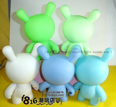 中古潮玩BLMOMO涂鸦DIY兔子公仔