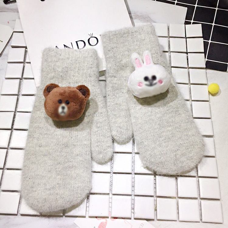 Gants pour homme en lapin - Ref 2781635 Image 5
