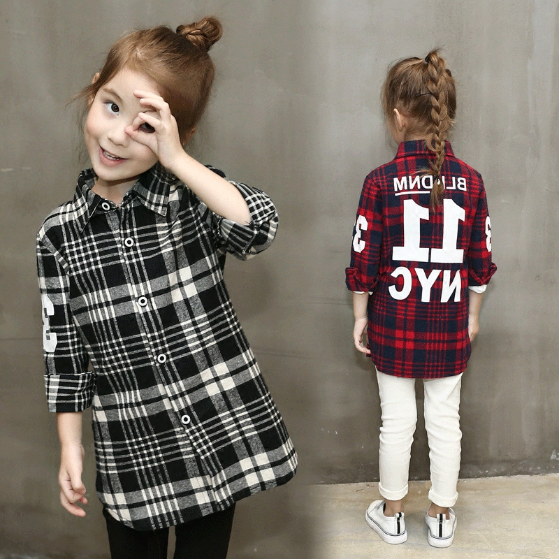 Chemise fille à manche longue - Ref 2084955 Image 1