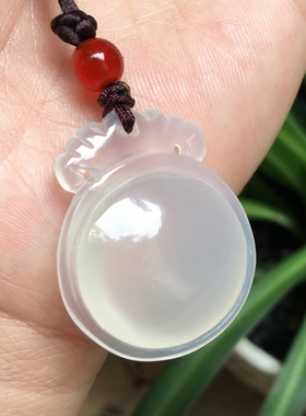 玉髓文艺范玛瑙如意福袋护心镜