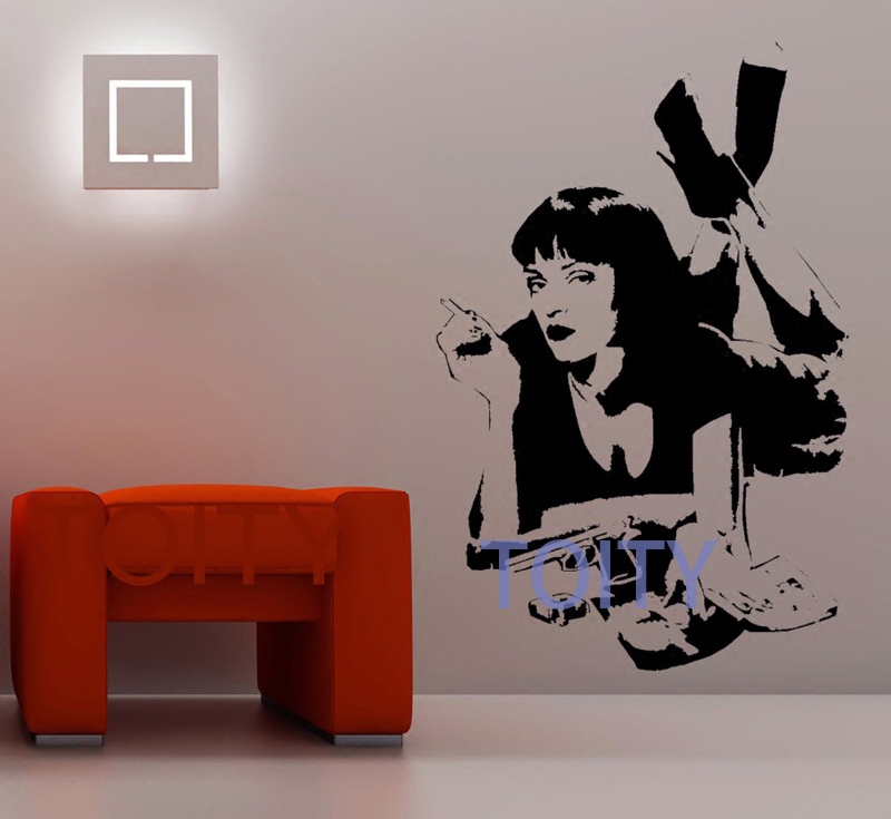 低俗小说女主角蜜娅贴画昆汀塔伦蒂诺电影贴纸装饰画pulp fiction