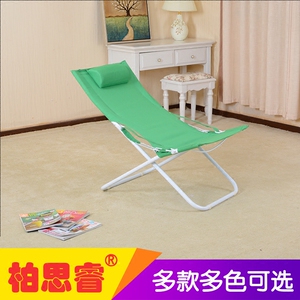 简约现代躺椅折叠休闲椅午休椅午睡椅帆布沙滩椅户外椅
