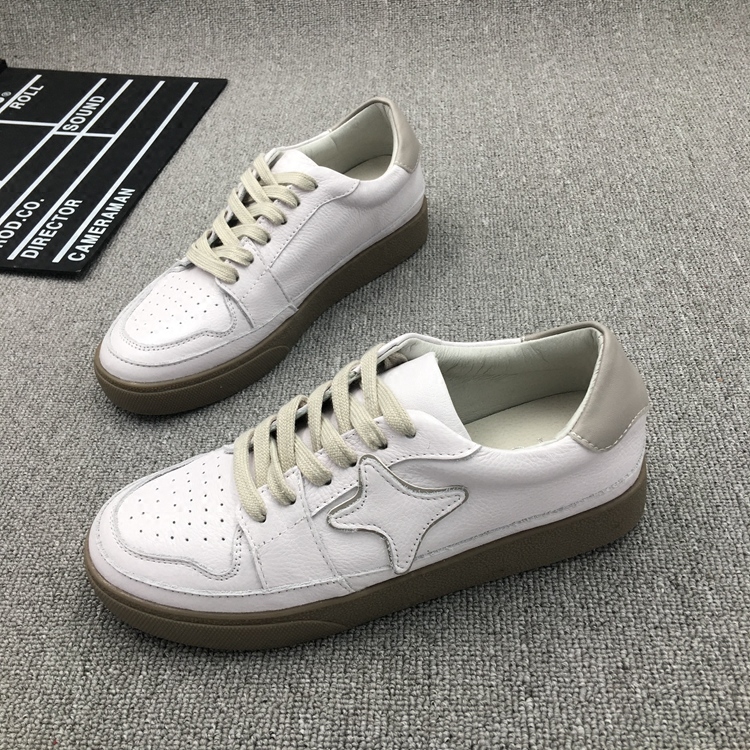 真皮小白鞋女系带圆头低帮休闲春款拼色透气防滑平底单鞋牛皮板鞋在类目 女鞋, 低帮鞋中 - 来自Buy2taobao.com提供专业的淘宝代购服务