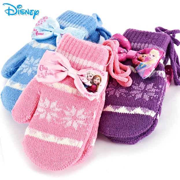 Gants pour fille DISNEY en acrylique - Ref 2150281 Image 3