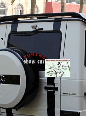 W463 G320 G350 G500 G55 G63 G65 巴博斯 LED 碳纤尾翼 顶翼