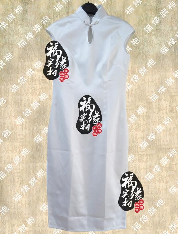 干干净净简简单清清爽爽夏季重磅真丝日常通勤时尚改良旗袍裙定做