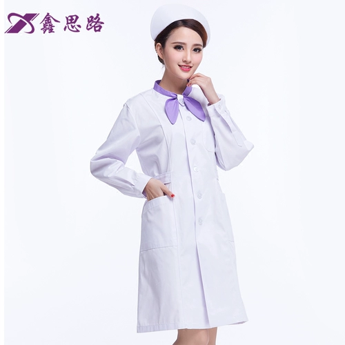 鑫思路 Летний тонкий лонгслив для работы, пуховик, униформа медсестры, короткий рукав, для салонов красоты