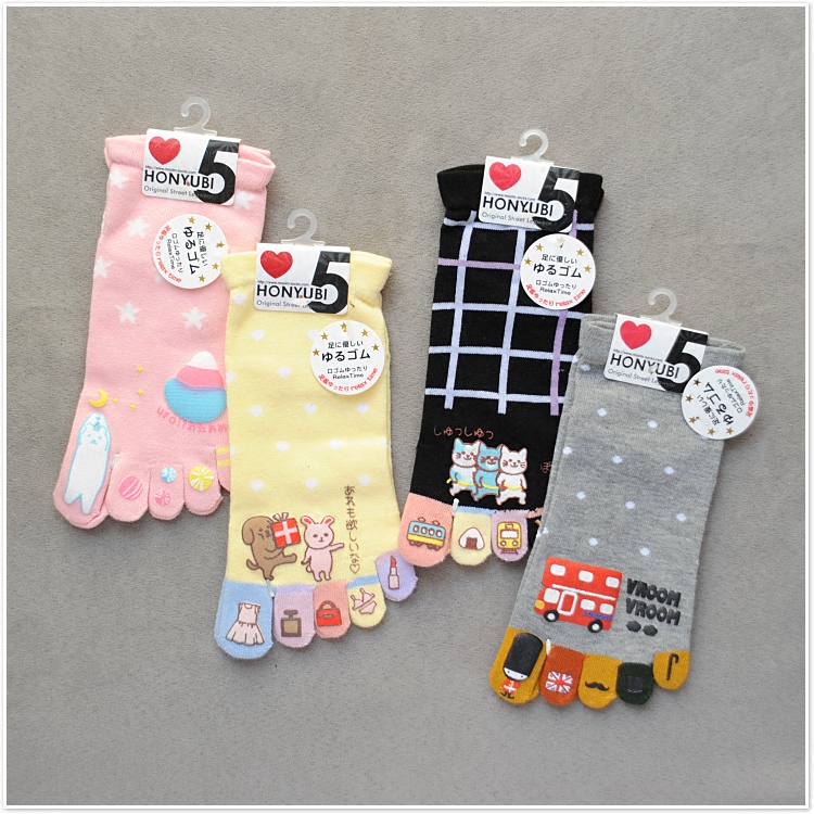 夏季日本低帮短筒船袜五指